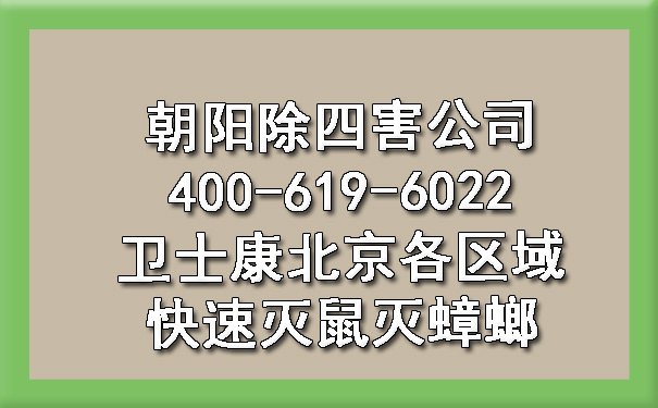 向阳除四害公司400-619-6022ca88北京各区域快速灭鼠灭蟑螂