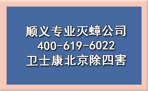 顺义专业灭蟑公司400-619-6022ca88北京除四害